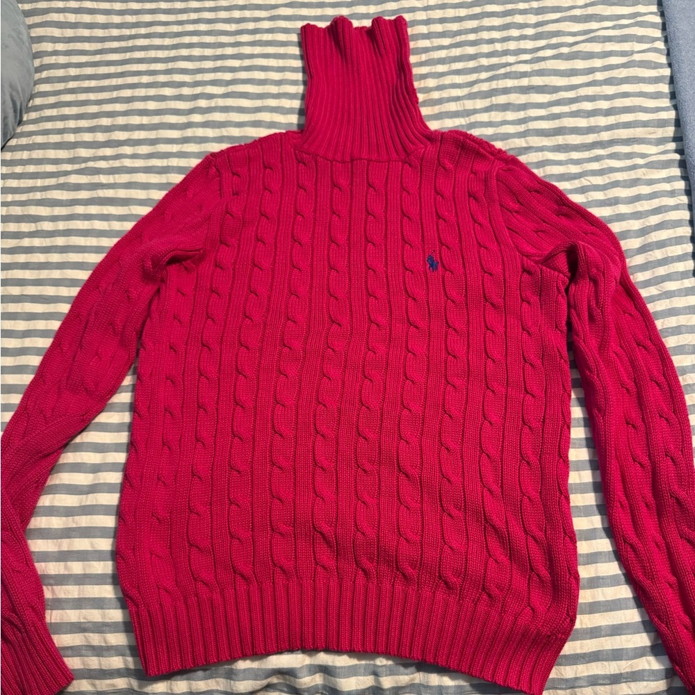 Ralph Lauren Vibrant pink Turtleneck Sweater
